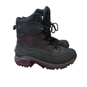 Columbia Mens Tech‎ Lite Leather Boots Size 7 Black Waterproof